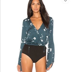 Revolve MINKPINK Falling Blooms Wrap Bodysuit
